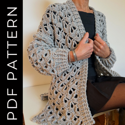 Vetrova Cardigan crochet pattern - video tutorial
